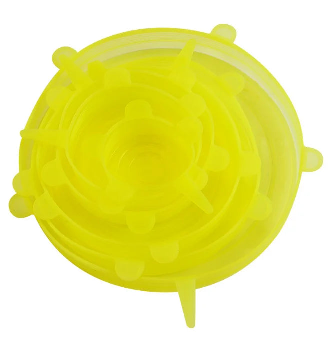 6Pcs Food Grade Silicone Preservation Cover